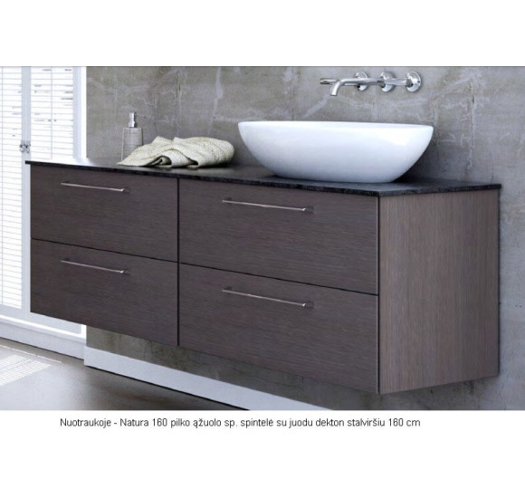 Kame stalviršis Dekton juodas (pasirenkami dydžiai)