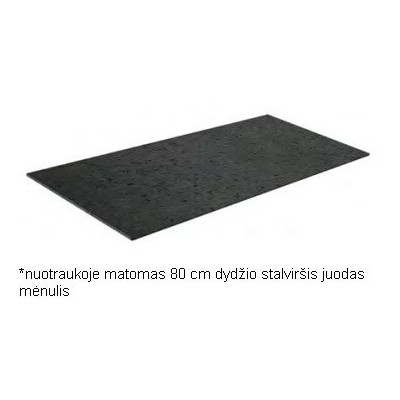 Kame plonas HPL stalviršis, juodas mėnulis (pasirenkami dydžiai)