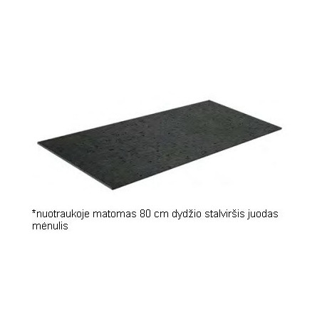 Kame plonas HPL stalviršis, juodas mėnulis (pasirenkami dydžiai)