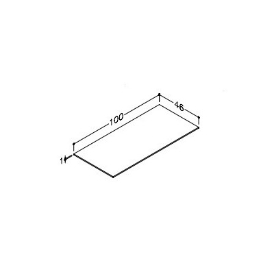 Kame plonas HPL stalviršis, juodas mėnulis (pasirenkami dydžiai)