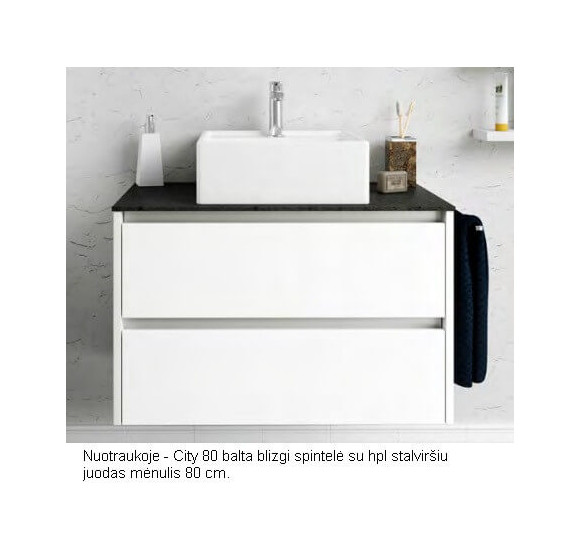 Kame plonas HPL stalviršis, juodas mėnulis (pasirenkami dydžiai)