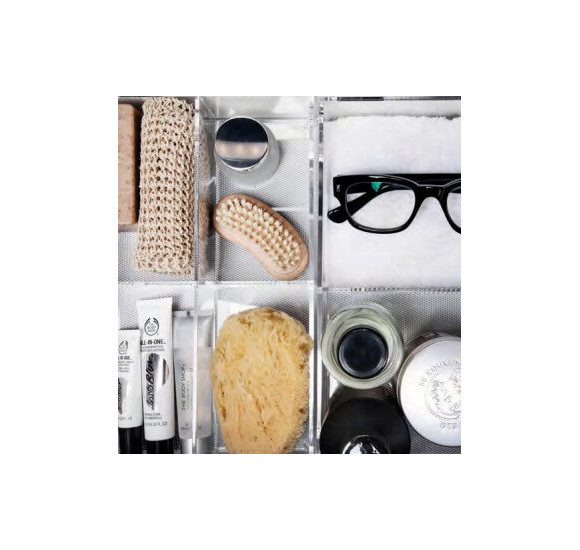 Kamė akrilo stiklo dėžutės apatinių spintelių po stalviršiu stalčiams