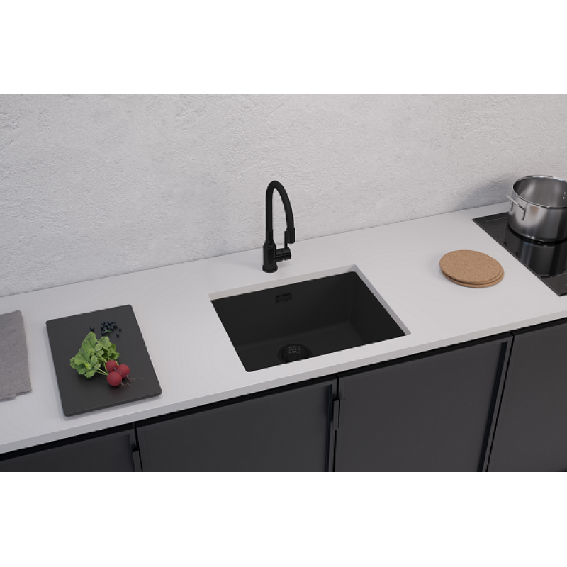 ALVEUS Omni 30 granitinė plautuvė (Black Edition)