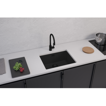 ALVEUS Omni 30 granitinė plautuvė (Black Edition)