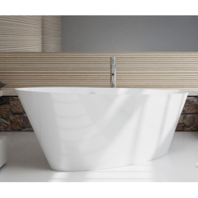 Akmens masės vonia Aura Carmenta, balta
