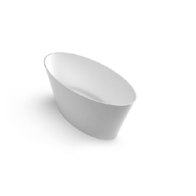 Akmens masės vonia Aura Carmenta, balta