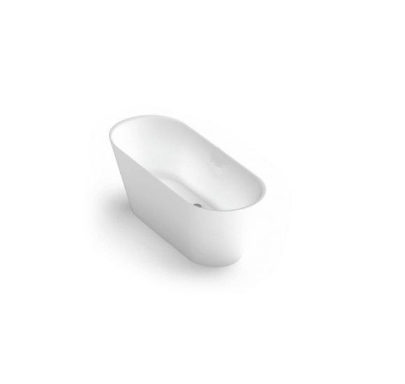 Akmens masės vonia Aura Selene, balta