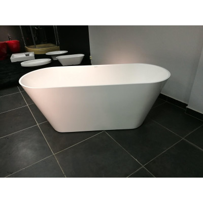 Akmens masės vonia Aura Selene, balta