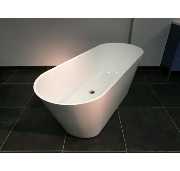 Akmens masės vonia Aura Selene, balta