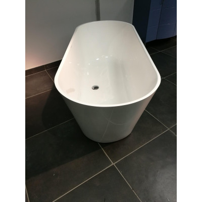 Akmens masės vonia Aura Selene, balta