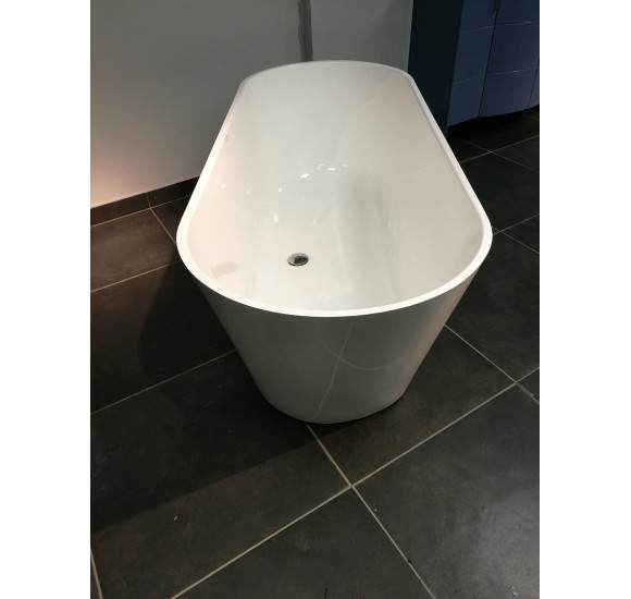 Akmens masės vonia Aura Selene, balta