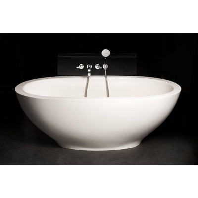 PAA Akmens masės vonia SILKSTONE Dolce 1800x900, su sifonu