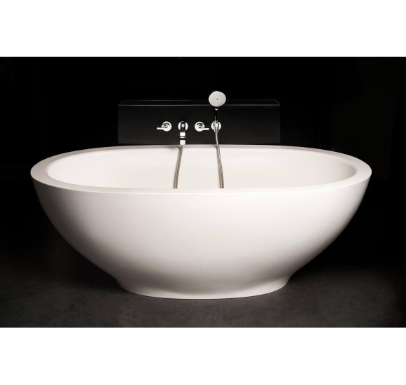 PAA Akmens masės vonia SILKSTONE Dolce 1800x900, su sifonu