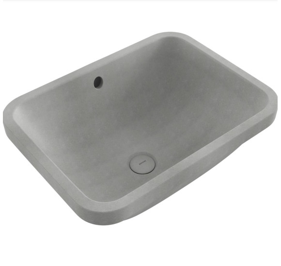 Bocchi Scala Arch 550x410 po stalviršiu montuojamas praustuvas, betono matinės spalvos