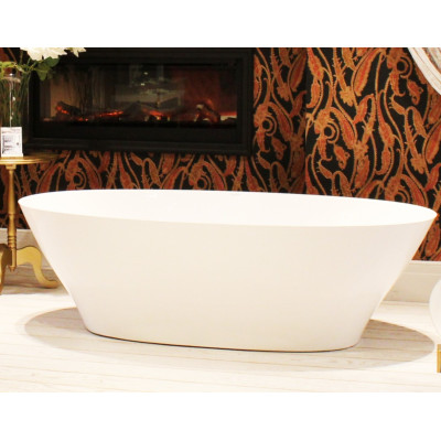 Akmens masės vonia Aura Galatea 1 balta, 183x89