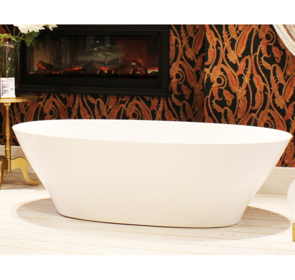 Akmens masės vonia Aura Galatea 1 balta, 183x89