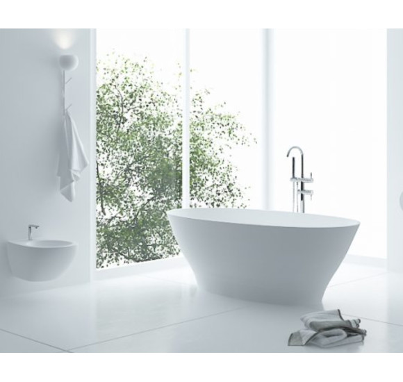 Akmens masės vonia Aura Galatea 1 balta, 183x89