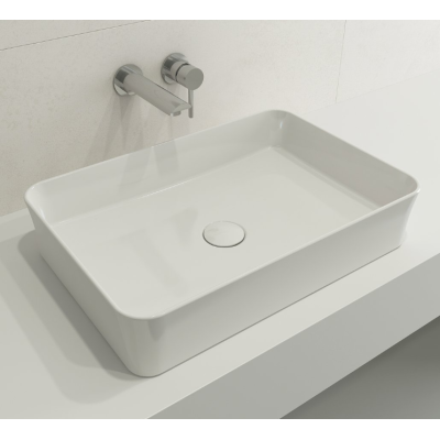 Bocchi Sottile pastatomas praustuvas 55x38cm, baltos spalvos