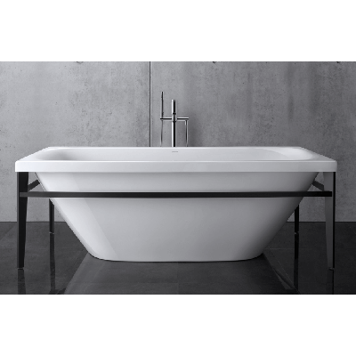 Duravit Xviu laisvai pastatoma vonia su specialiu juodu rėmu 1800x800