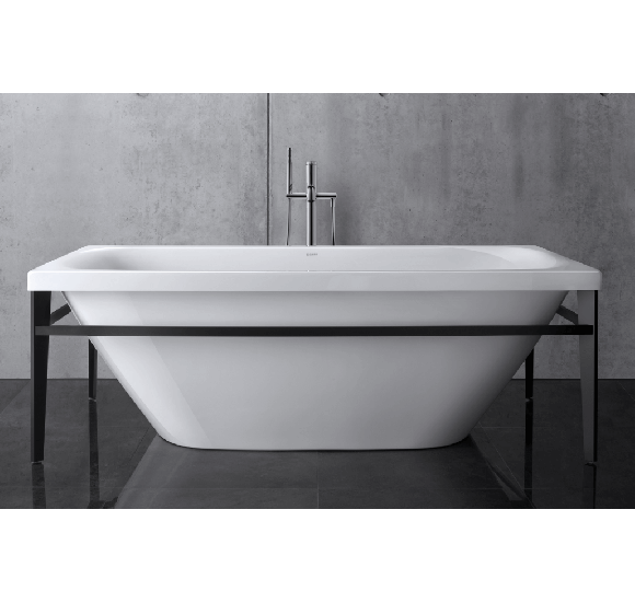 Duravit Xviu laisvai pastatoma vonia su specialiu juodu rėmu 1800x800