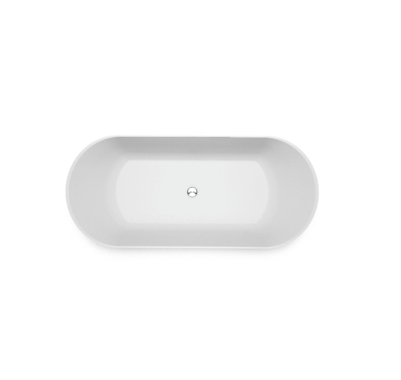 Akmens masės vonia Aura Ornea 2, balta