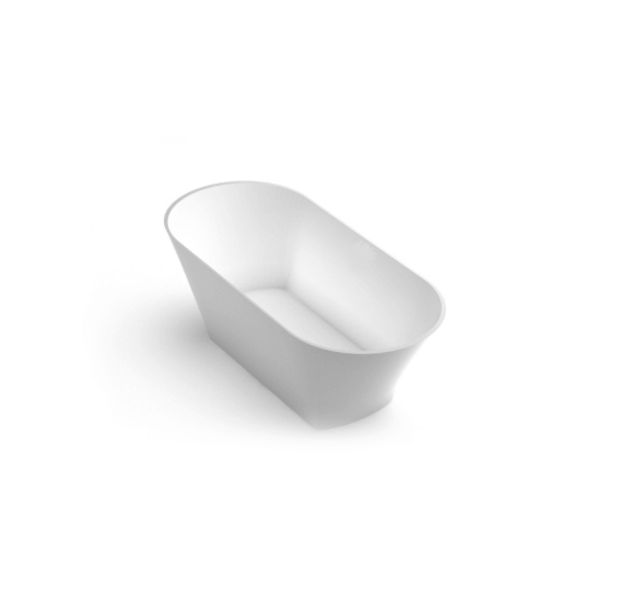 Akmens masės vonia Aura Ornea 2, balta