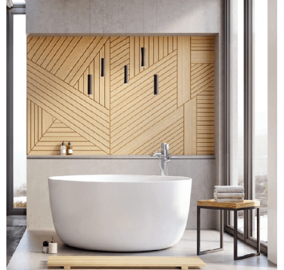 Akmens masės vonia Balteco ALLURE 134x64, balta