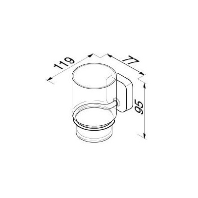 IŠPARDAVIMAS. Geesa Thessa Stiklinaitė su laikikliu