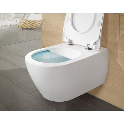 Pakabinamas klozetas Villeroy&Boch Subway 2 'Rimless' su "Slim" dangčiu ir C+ danga
