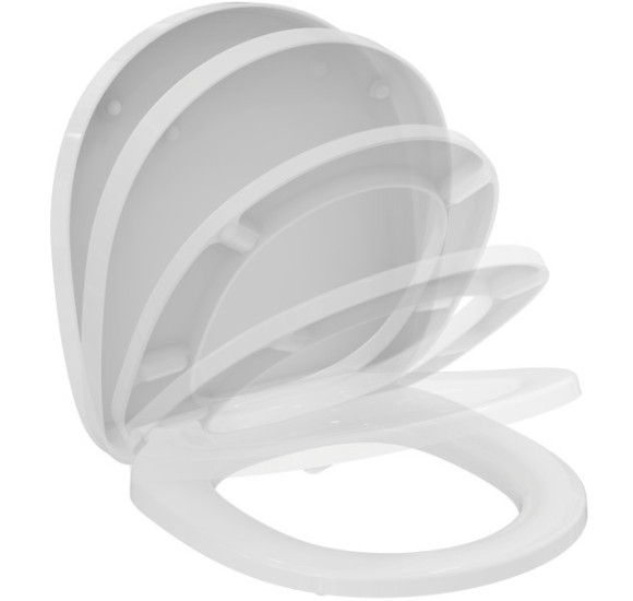 IŠPARDAVIMAS. Ideal Standard Connect Space "Soft close", kieto plastiko dangtis