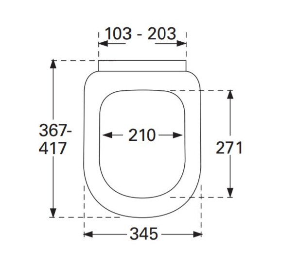 Villeroy&Boch Omnia architectura compact klozeto dangtis, kieto plastiko
