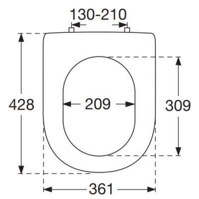 Villeroy&Boch Hommage lėtai nusileidžiantis klozeto dangtis