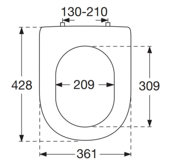 Villeroy&Boch Hommage lėtai nusileidžiantis klozeto dangtis