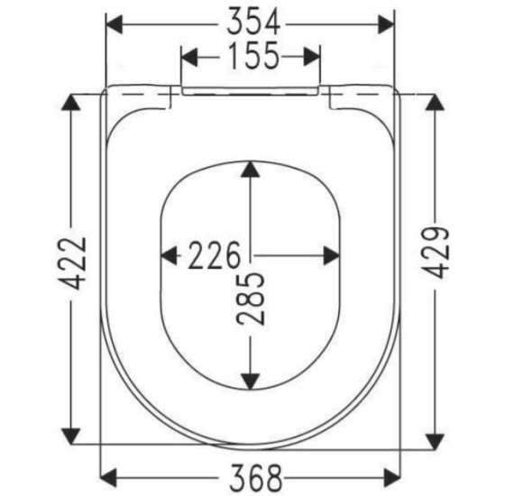 Villeroy&Boch O.Novo lėtai nusileidžiantis klozeto dangtis