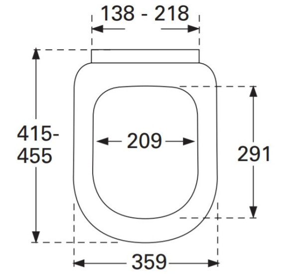 Villeroy&Boch Subway serijos klozeto dangtis (Quick release hinges)