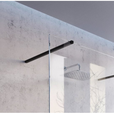 Ravak Walk in W Set juodas, 80,90,100 cm