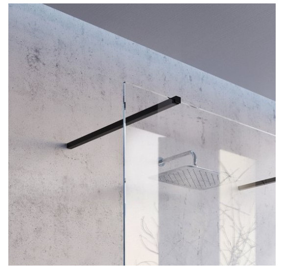 Ravak Walk in W Set juodas, 80,90,100 cm