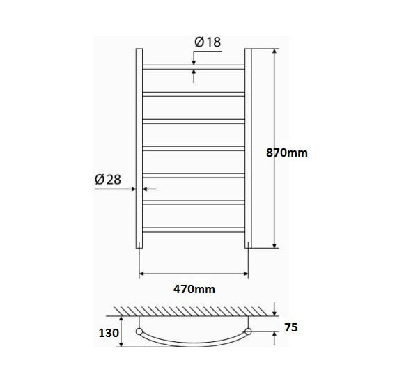 Elonika EV 747 KLD varinis rankšluosčių džiovintuvas, baltas