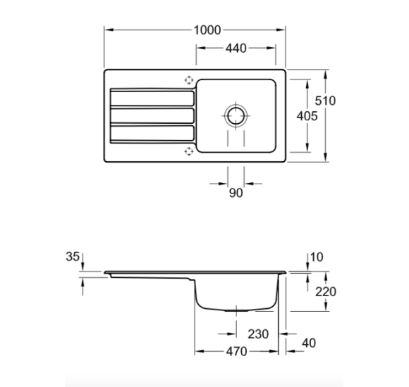 Villeroy & Boch Architectura 60 keraminė plautuvė
