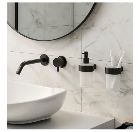 IŠPARDAVIMAS. GEDY Pirenei stiklinė, juoda, prekė iš ekspozicijos