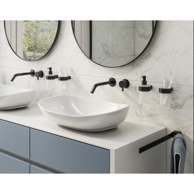 IŠPARDAVIMAS. GEDY Pirenei stiklinė, juoda, prekė iš ekspozicijos