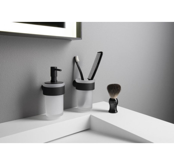 IŠPARDAVIMAS. GEDY Pirenei stiklinė, juoda, prekė iš ekspozicijos