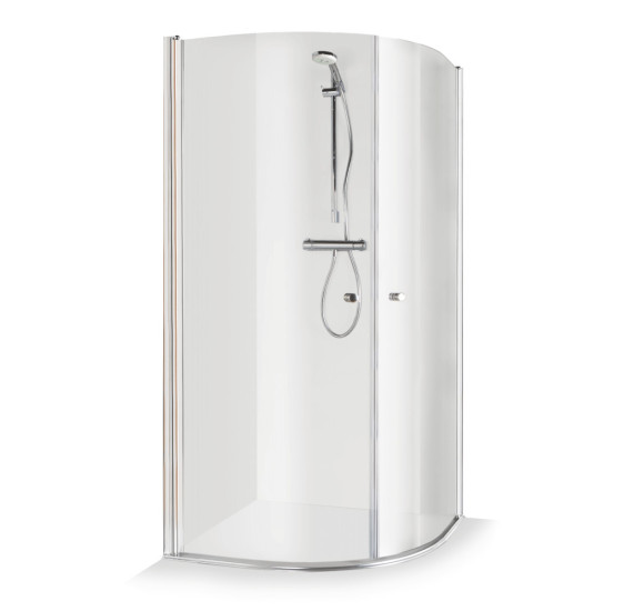 Brasta Glass Katarina pusapvalė dušo kabina, 90x90x190, pasirinkite profilių ir stiklų spalvą