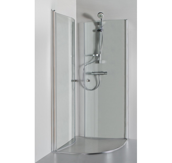 Brasta Glass Katarina pusapvalė dušo kabina, 90x90x190, pasirinkite profilių ir stiklų spalvą