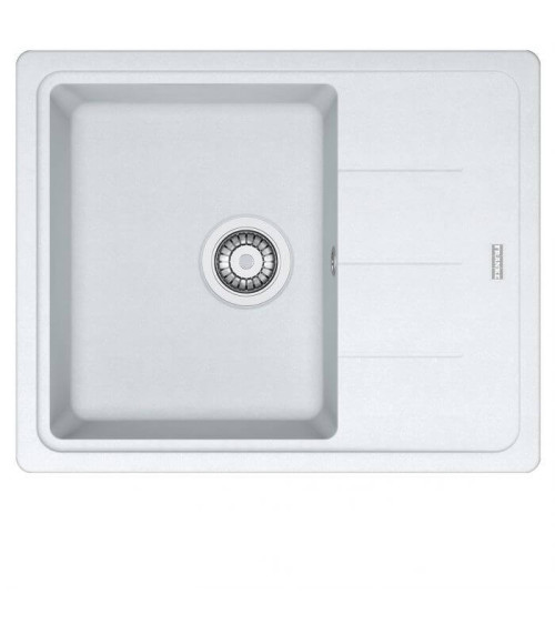 Franke BFG 611-62 granitinė plautuvė, eksentrinis ventilis, nerūdijančio plieno rankenėlė ir perlaja