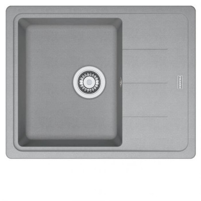 Franke BFG 611-62 granitinė plautuvė, eksentrinis ventilis, nerūdijančio plieno rankenėlė ir perlaja