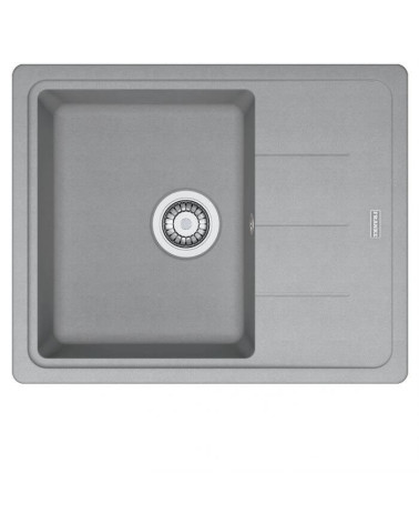 Franke BFG 611-62 granitinė plautuvė, eksentrinis ventilis, nerūdijančio plieno rankenėlė ir perlaja