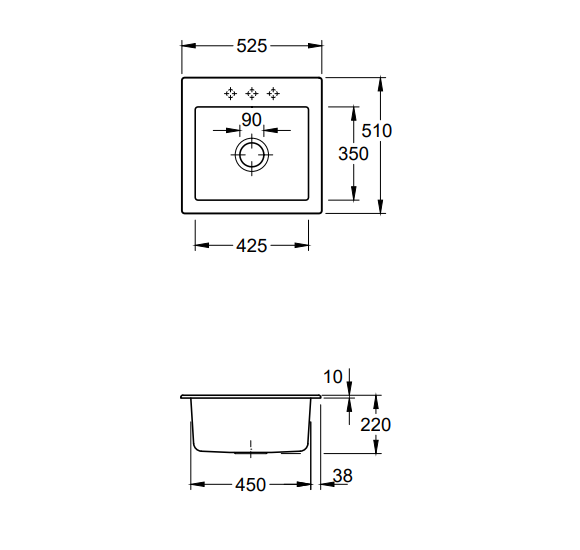 Villeroy & Boch Subway 50 S keraminė plautuvė