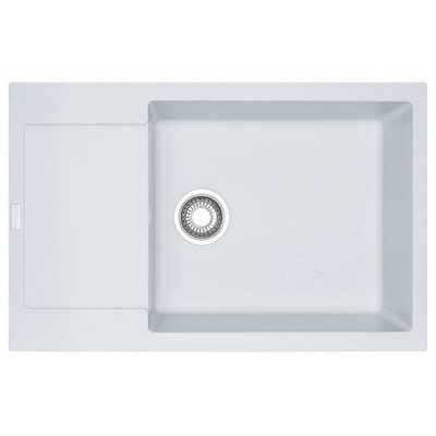 Franke MRG 611-78 XL plautuvė, montuojama ant stalviršio, eksentrinis ventilis, nerūdijančio plieno rankenėlė