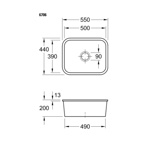 Villeroy & Boch Cisterna 60 C keraminė plautuvė